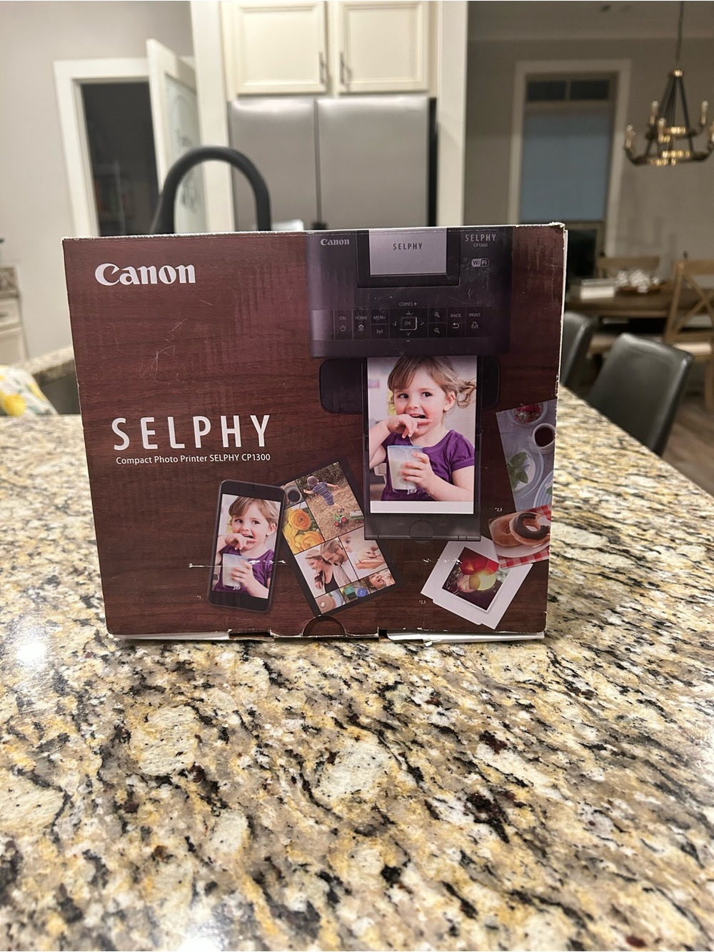 Canon SELPHY CP1300 Wireless Compact Photo Printer New Open Box Tested W/ Insert